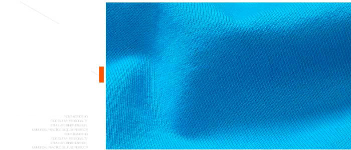 萊卡棉圓領(lǐng)T恤衫定做面料細節(jié)特寫圖